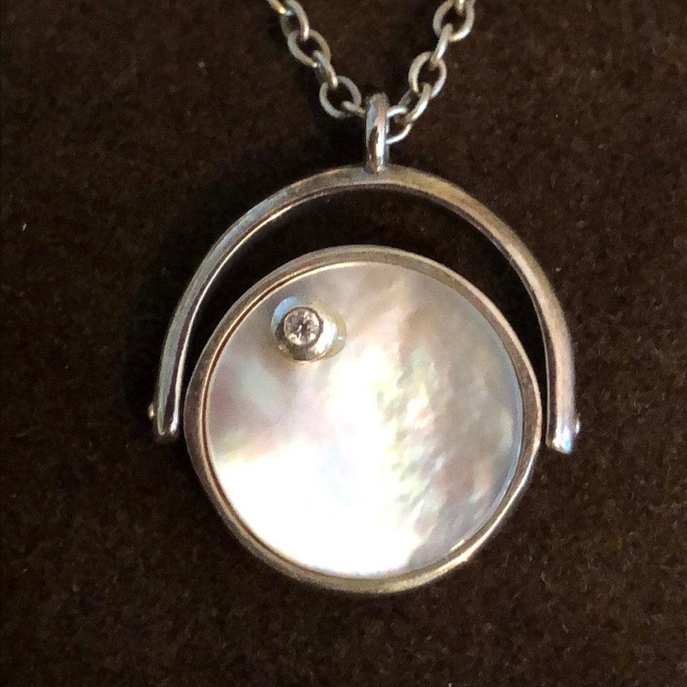 Silpada Sterling Silver & Mother of Pearl Necklace